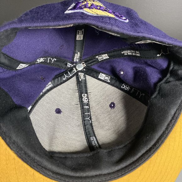 Los Angeles Lakers Hat (Size 7.5 Fitted Cap) NBA Basketball, 59Fifty, New Era - Picture 7 of 7